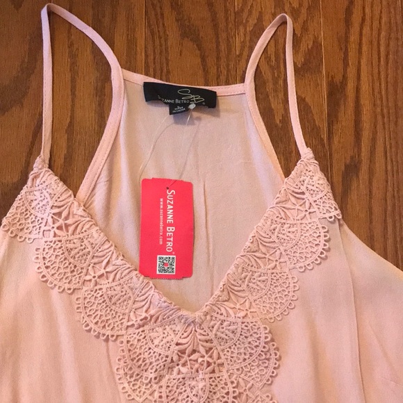 Suzanne Betro Sleeveless Top with Lace - Picture 2 of 6